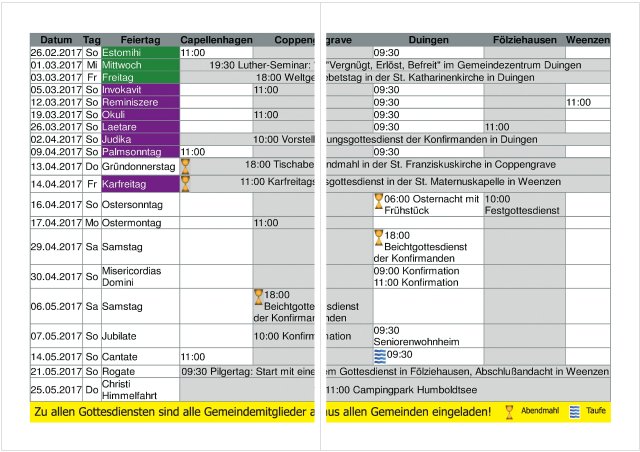 Gemeindebrief März 2017 - Mai 2017