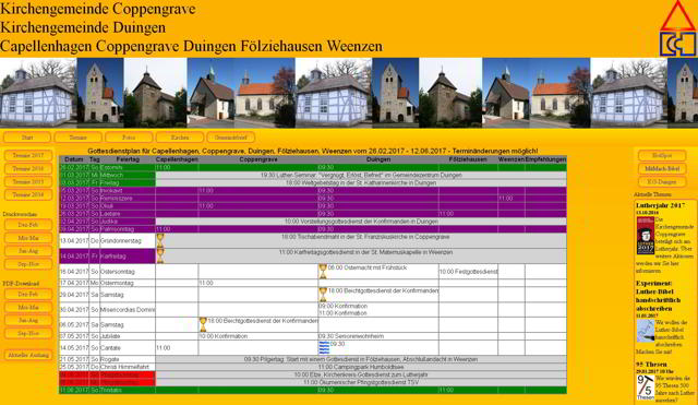 Neuer Terminplan