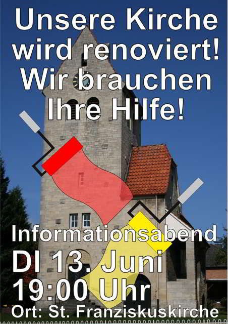 Renovierung der St. Franziskuskirche - Wir brauchen Ihre Hilfe!