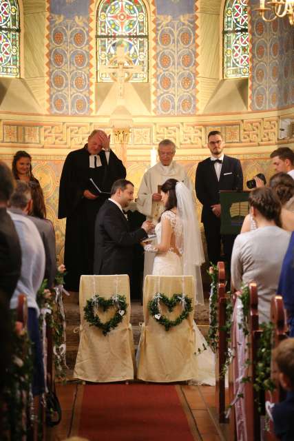 Traugottesdienst von Stefanie Schreiber und Dr. Oliver Merka in der St. Franziskuskirche zu Coppengrave am 5.8.2017