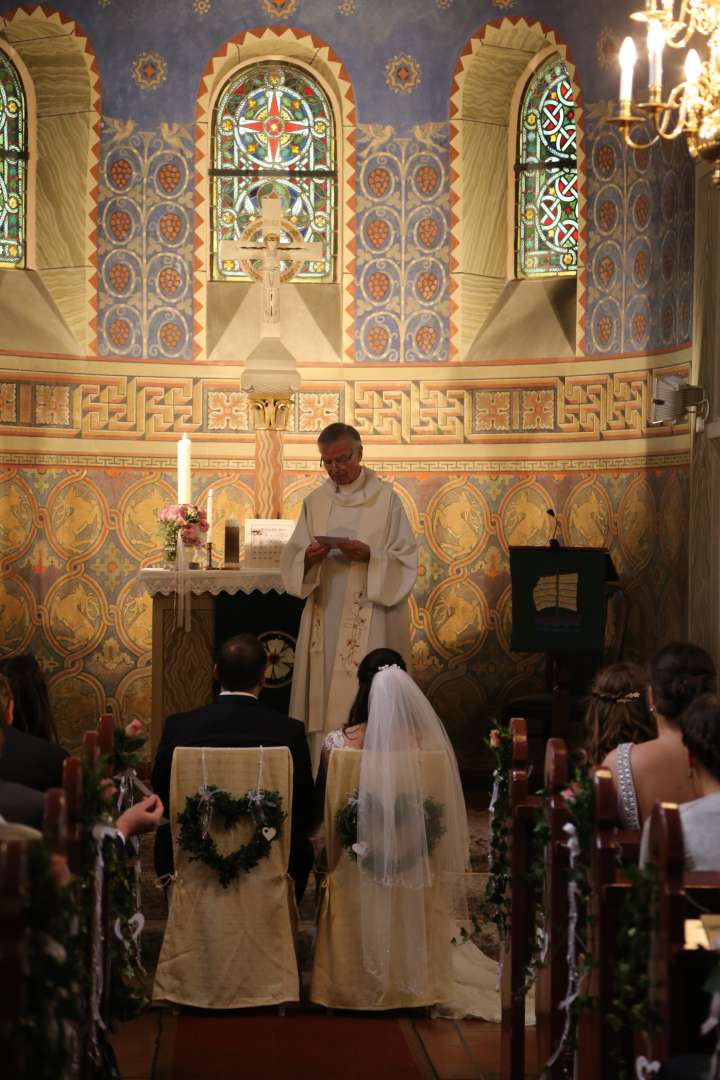 Traugottesdienst von Stefanie Schreiber und Dr. Oliver Merka in der St. Franziskuskirche zu Coppengrave am 5.8.2017