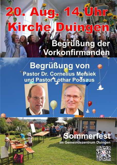 Einladung zum Sommerfest am 20.08.2017 um 14Uhr