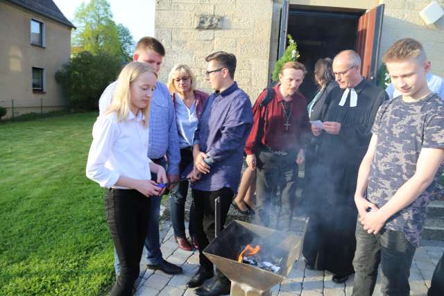 Beichtgottesdienst vor der Konfirmation in Coppengrave