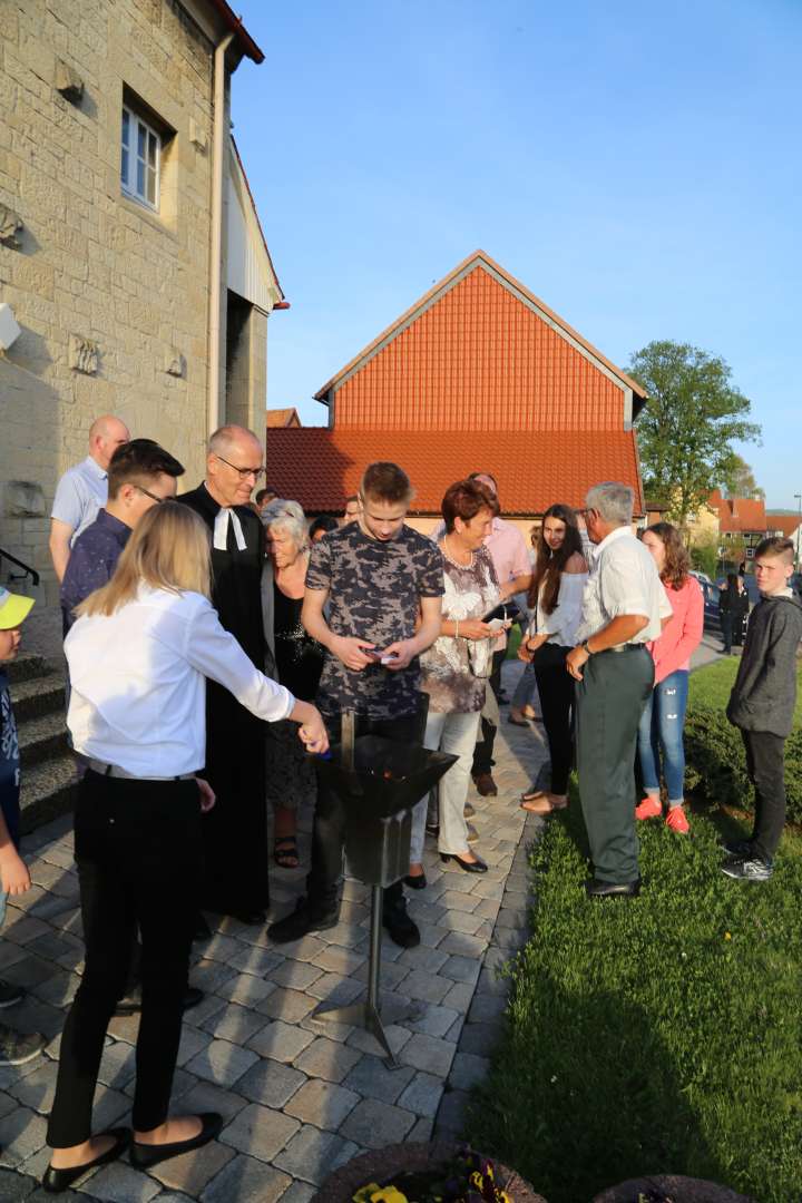 Beichtgottesdienst vor der Konfirmation in Coppengrave