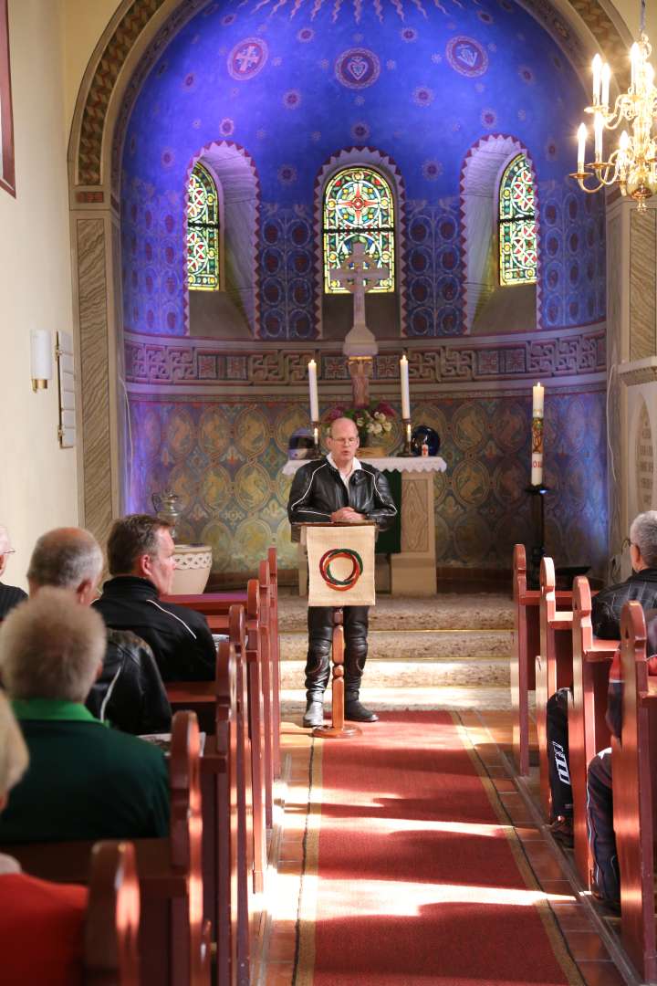 Motorradgottesdienst in der St. Franziskuskirche