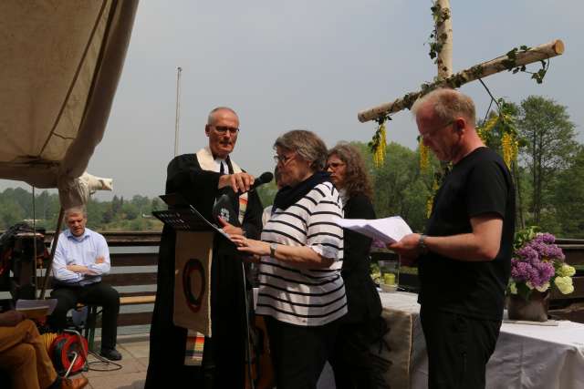 Gottesdienst zu Himmelfahrt am Humboldtsee