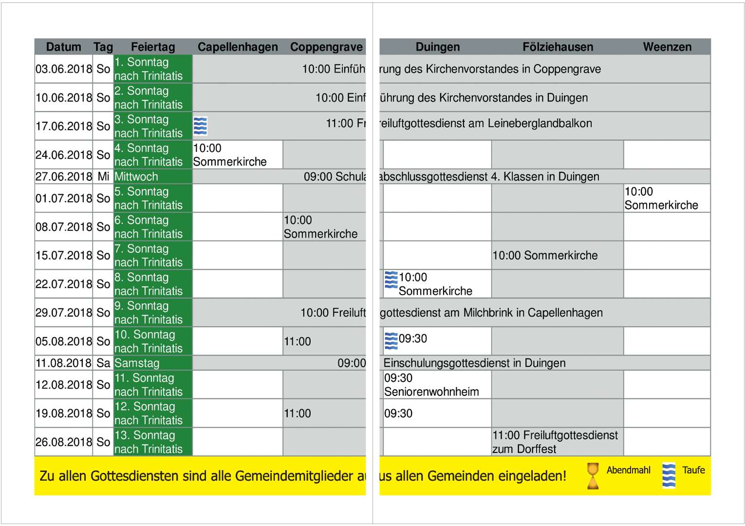 Gemeindebrief Juni 2018 - August 2018