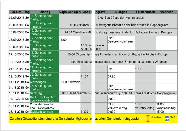 Gemeindebrief September 2018 - November 2018