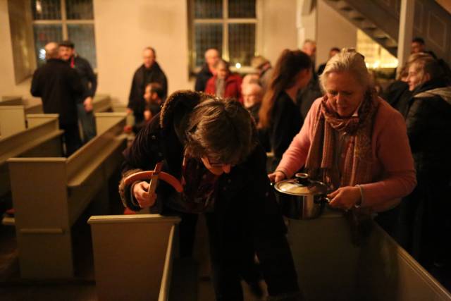 23. Türchen öffnete sich im Turm der St. Katharinenkirche