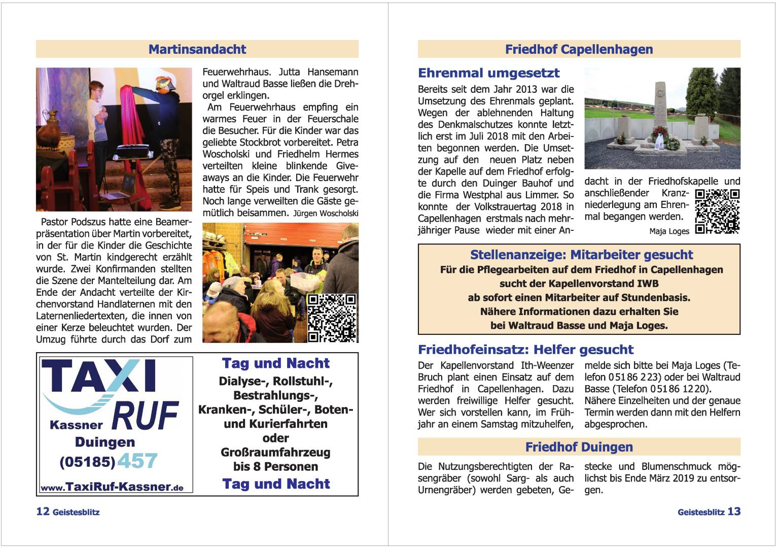 Gemeindebrief März 2019 - Mai 2019