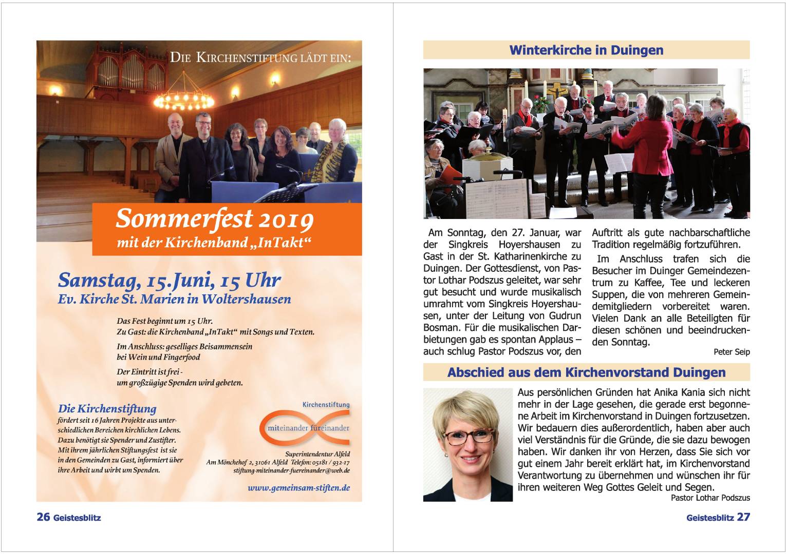 Gemeindebrief März 2019 - Mai 2019