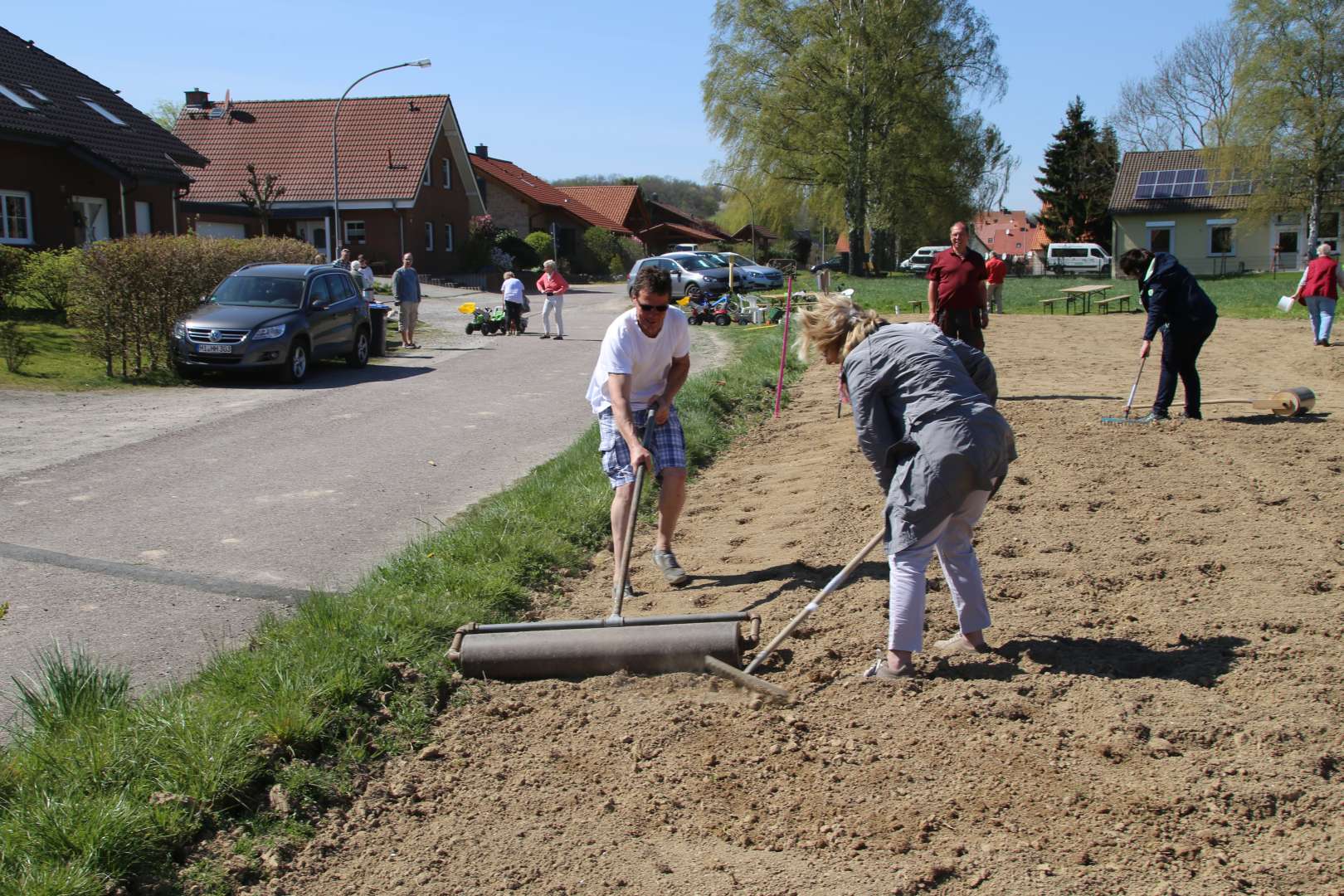 Aussaat auf der Blumenwiese