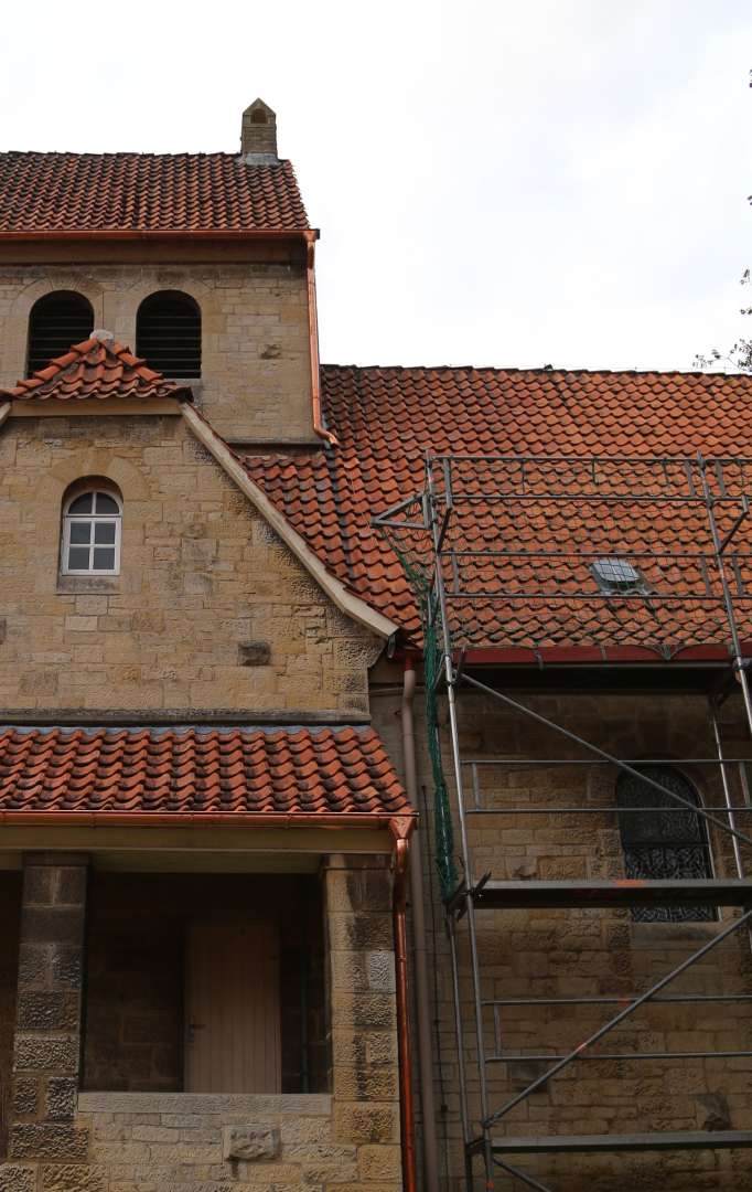 Dachentwässerung an der St. Franziskuskirche