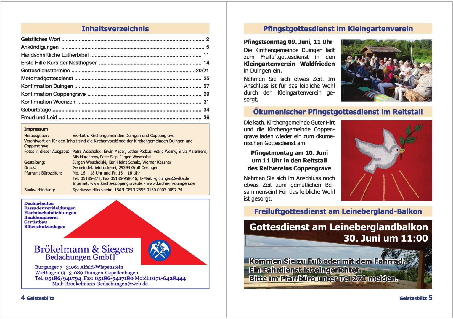 Gemeindebrief Juni 2019 - August 2019