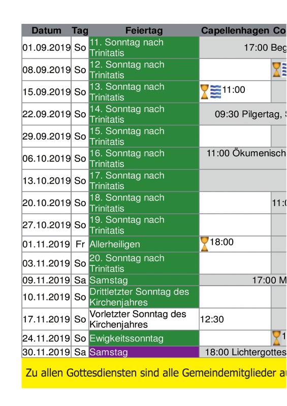 Gemeindebrief September 2019 - November 2019