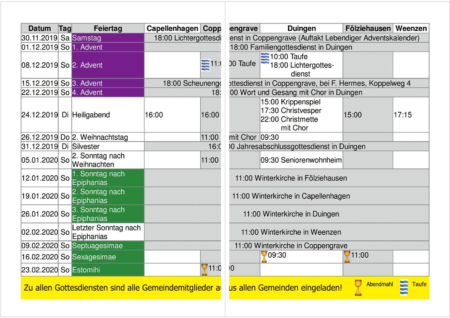 Gemeindebrief Dezember 2019 - Februar 2020