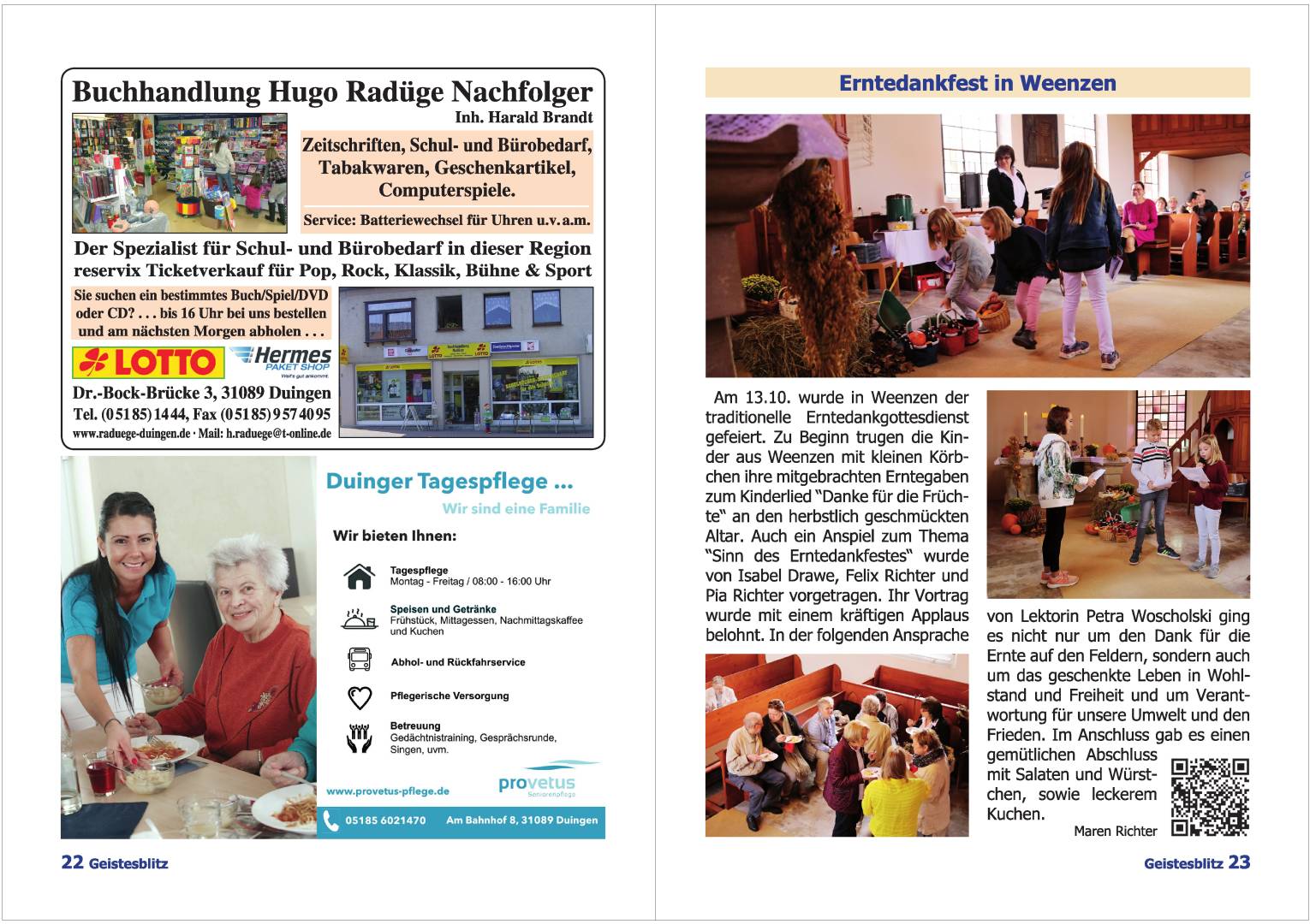 Gemeindebrief Dezember 2019 - Februar 2020