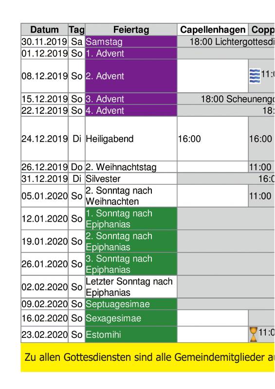 Gemeindebrief Dezember 2019 - Februar 2020