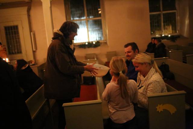 1. Türchen des "Lebendigen Adventskalenders" in der Katharinenkirche