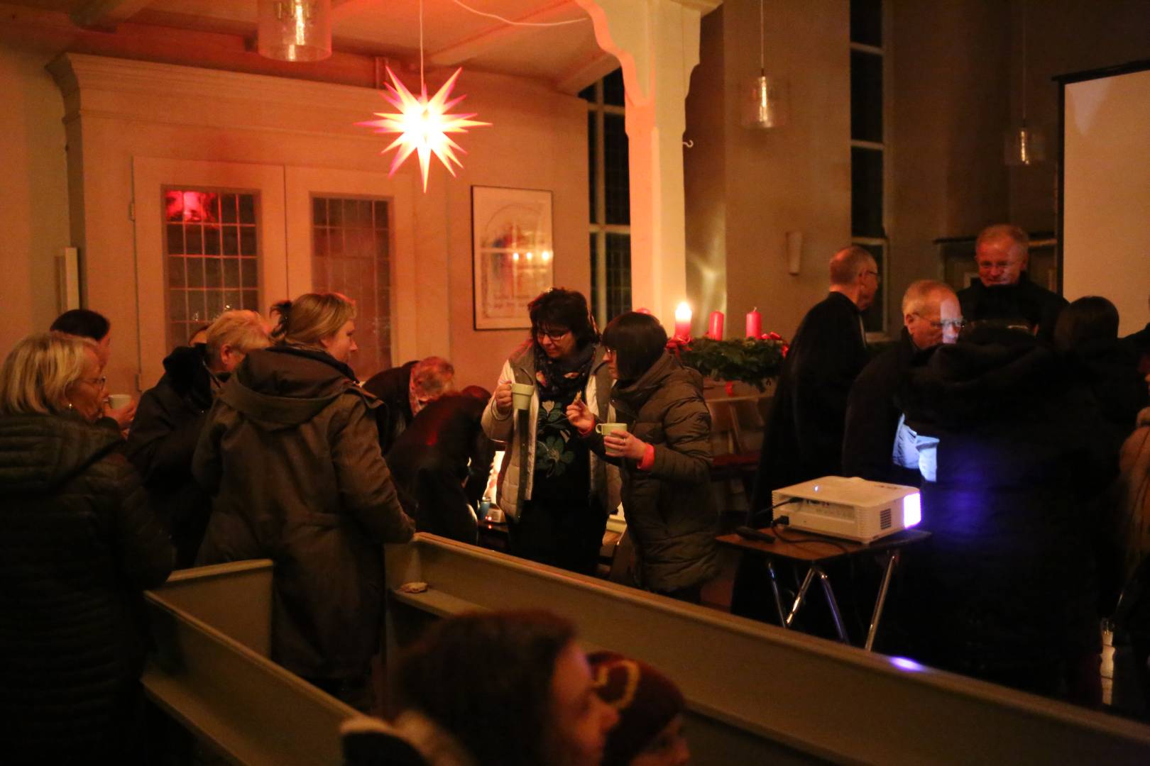 1. Türchen des "Lebendigen Adventskalenders" in der Katharinenkirche