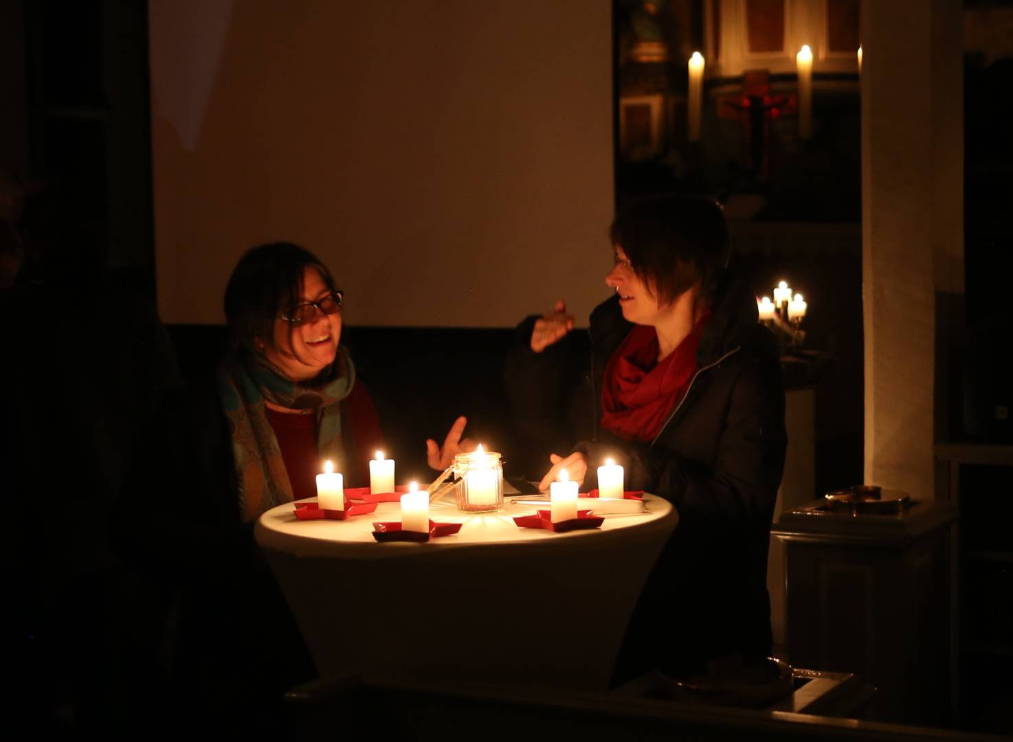 1. Türchen des "Lebendigen Adventskalenders" in der Katharinenkirche