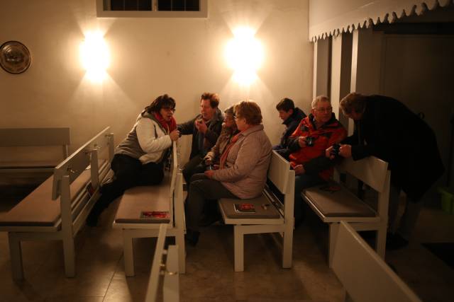 12. Türchen des "Lebendigen Adventskalenders" in der Allerheiligenkapelle in Capellenhagen