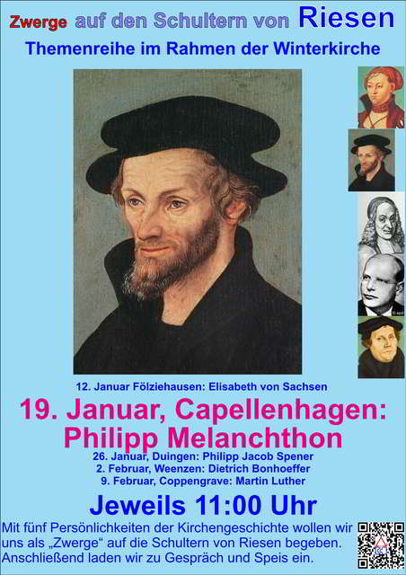 Winterkirche in Capellenhagen: "Philipp Melanchton"