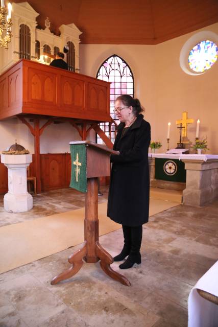 Winterkirche in Weenzen unter dem Thema "Dietrich Bonhoeffer"