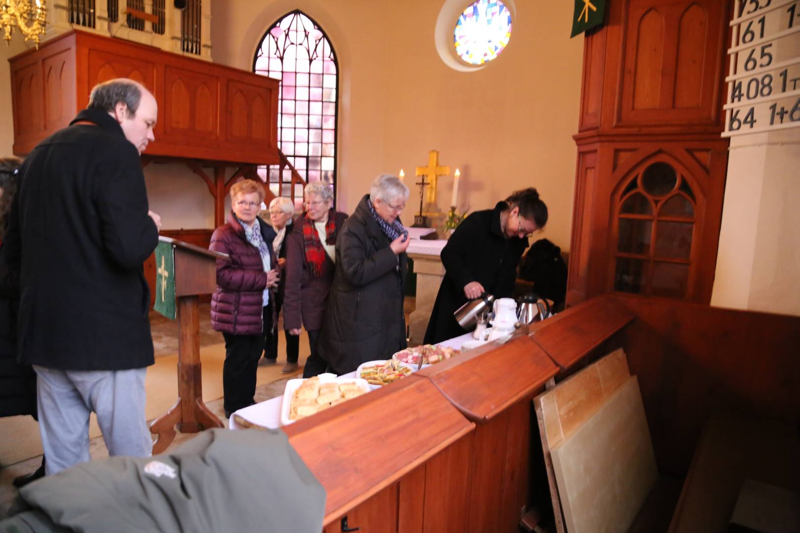 Winterkirche in Weenzen unter dem Thema "Dietrich Bonhoeffer"