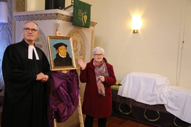 Winterkirche in Coppengrave unter dem Thema "Martin Luther"