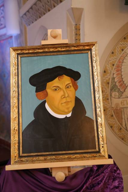 Winterkirche in Coppengrave unter dem Thema "Martin Luther"