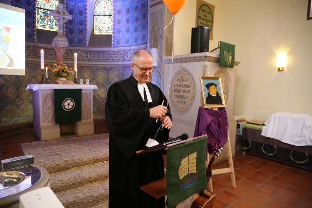 Winterkirche in Coppengrave unter dem Thema "Martin Luther"