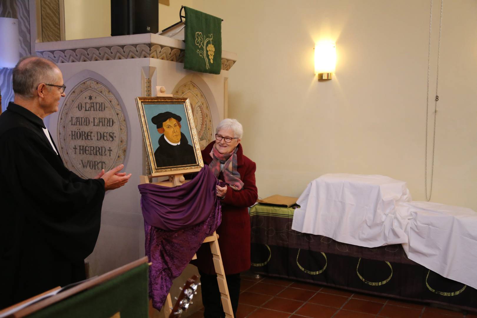 Winterkirche in Coppengrave unter dem Thema "Martin Luther"