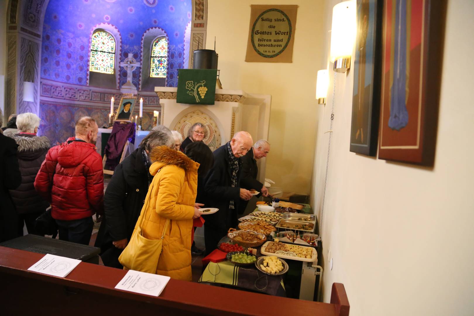 Winterkirche in Coppengrave unter dem Thema "Martin Luther"