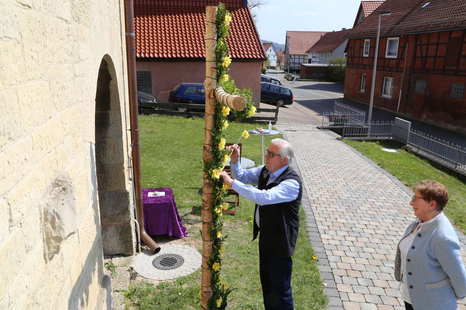 Ostersonntag an der St. Franziskuskirche