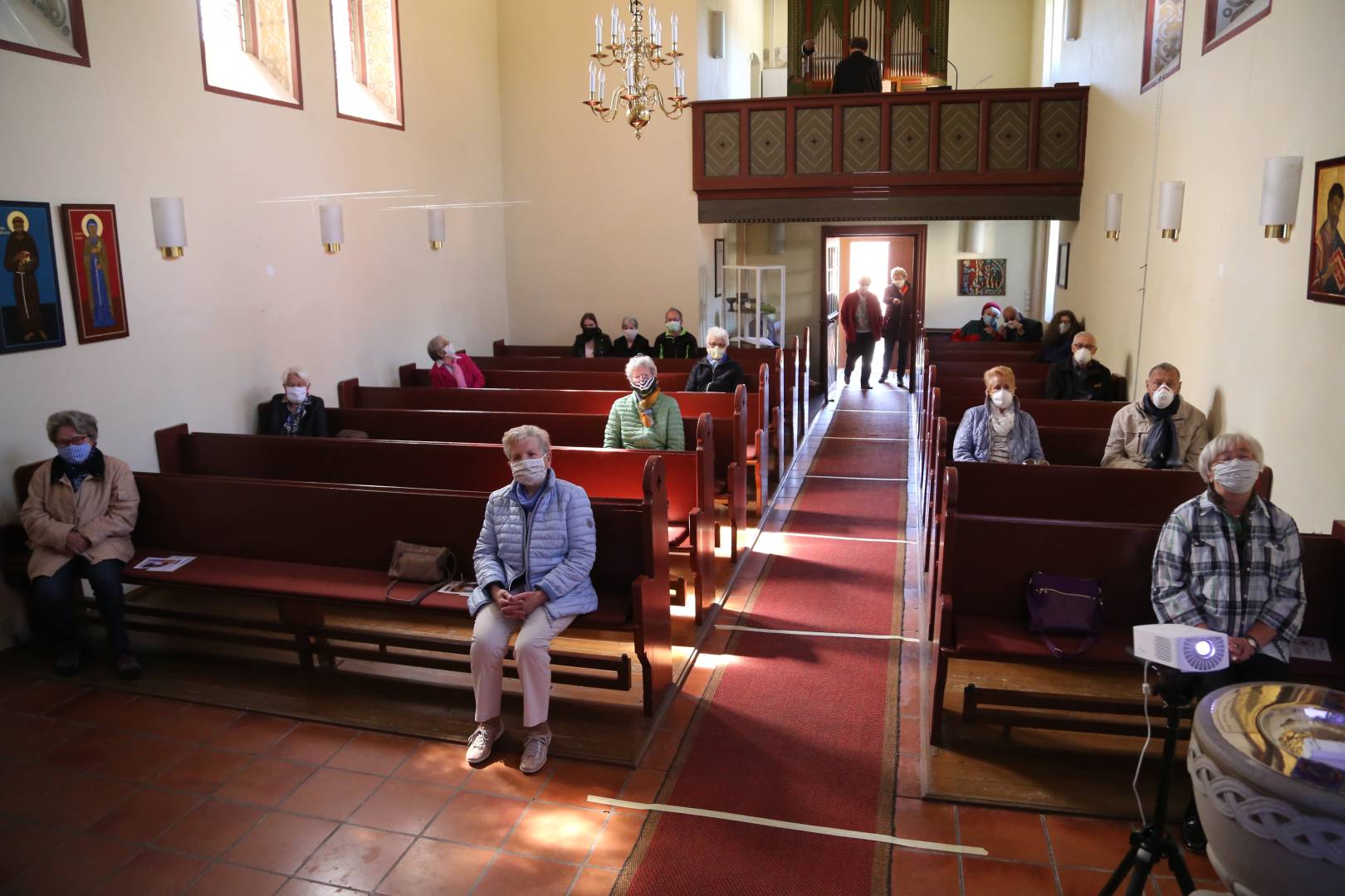 Gottesdienst Premiere in Coronazeiten in der St. Franziskuskirche