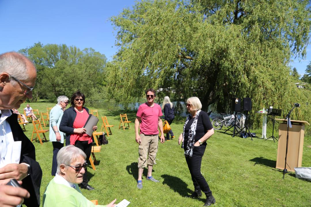 Freiluftgottesdienst am Humboldtsee mit der Verabschiedung von Pastor Podszus