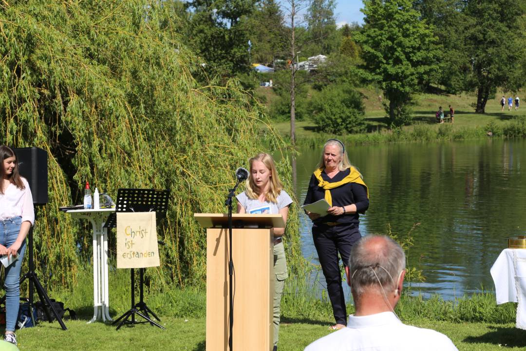 Freiluftgottesdienst am Humboldtsee mit der Verabschiedung von Pastor Podszus