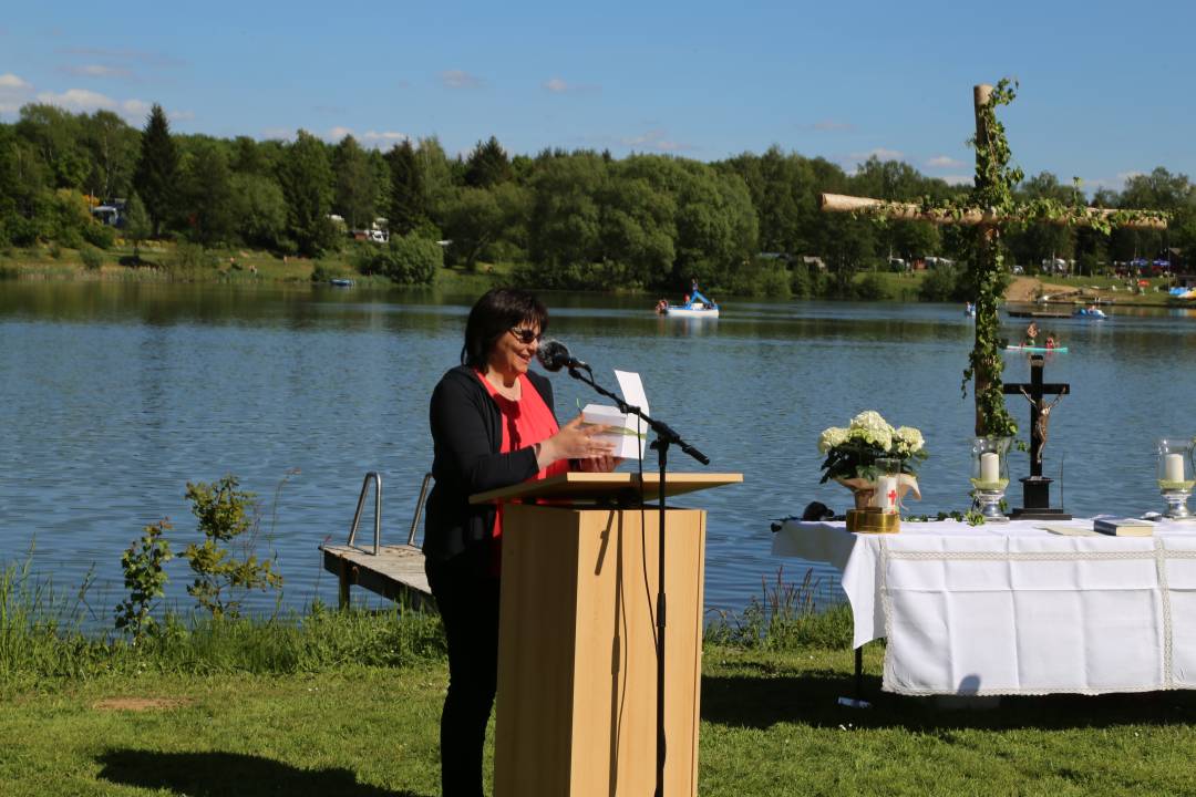 Freiluftgottesdienst am Humboldtsee mit der Verabschiedung von Pastor Podszus