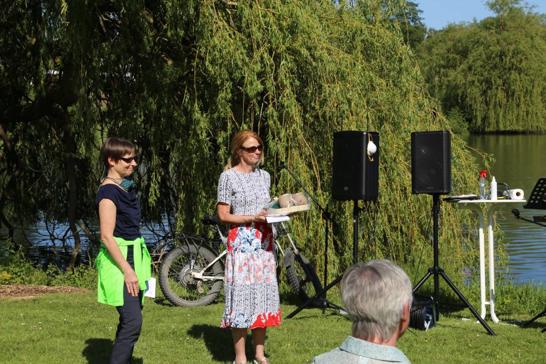 Freiluftgottesdienst am Humboldtsee mit der Verabschiedung von Pastor Podszus