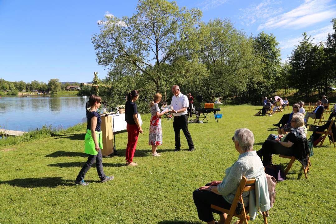 Freiluftgottesdienst am Humboldtsee mit der Verabschiedung von Pastor Podszus