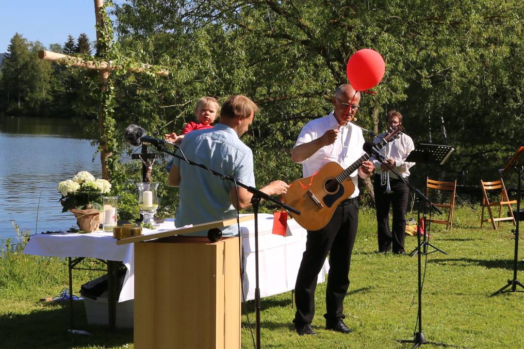 Freiluftgottesdienst am Humboldtsee mit der Verabschiedung von Pastor Podszus