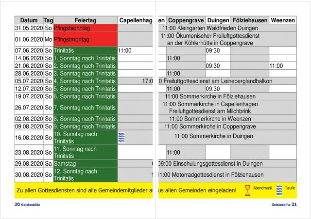 Gemeindebrief Juni 2020 - August 2020