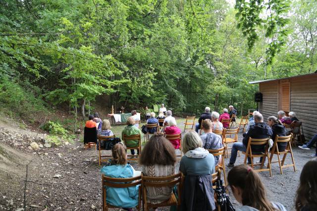 Gottesdienst am Leineberglandbalkon