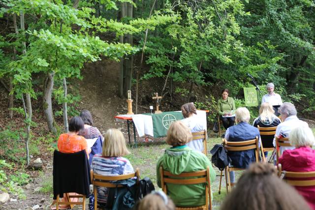 Gottesdienst am Leineberglandbalkon