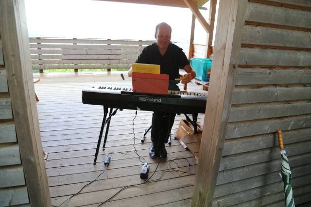 Gottesdienst am Leineberglandbalkon