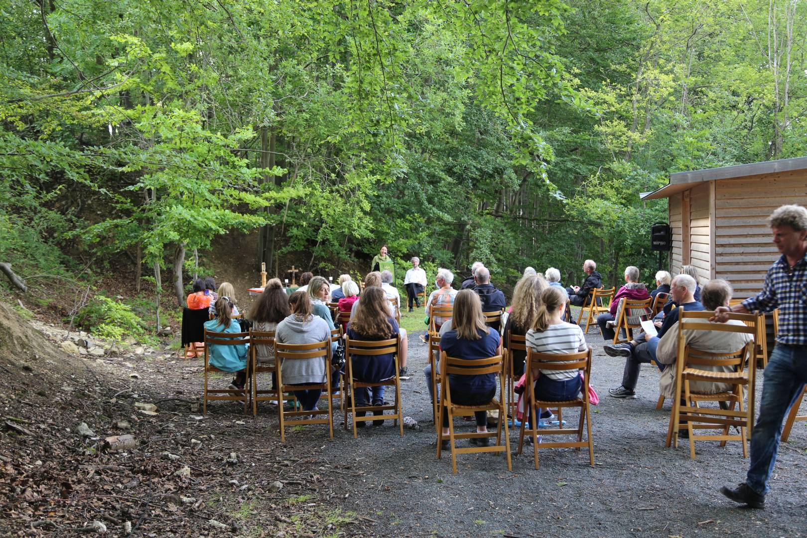 Gottesdienst am Leineberglandbalkon