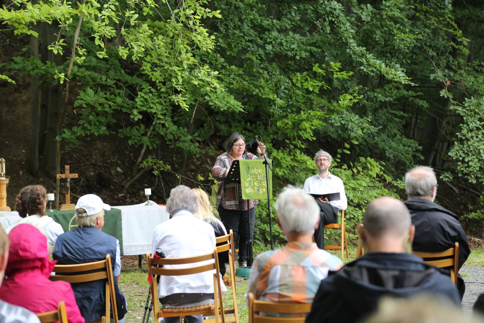 Gottesdienst am Leineberglandbalkon