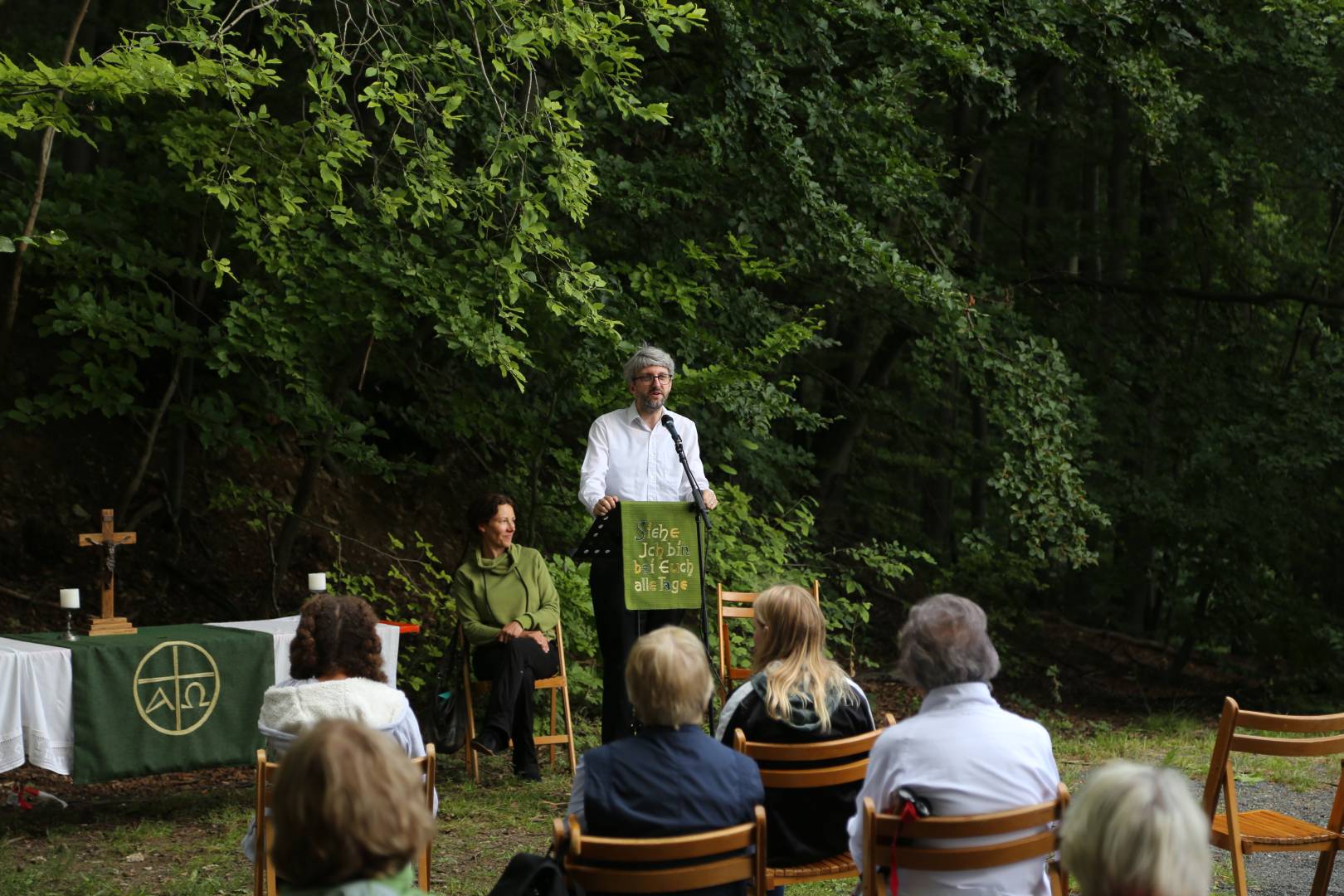 Gottesdienst am Leineberglandbalkon