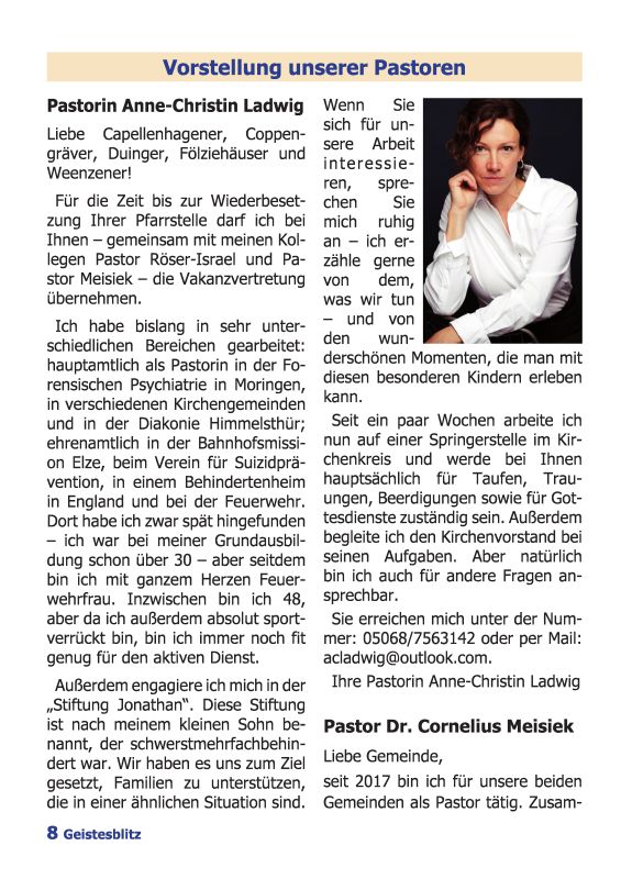 Gemeindebrief September 2020 - November 2020